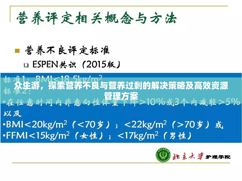 众生游，探索营养不良与营养过剩的解决策略及高效资源管理方案