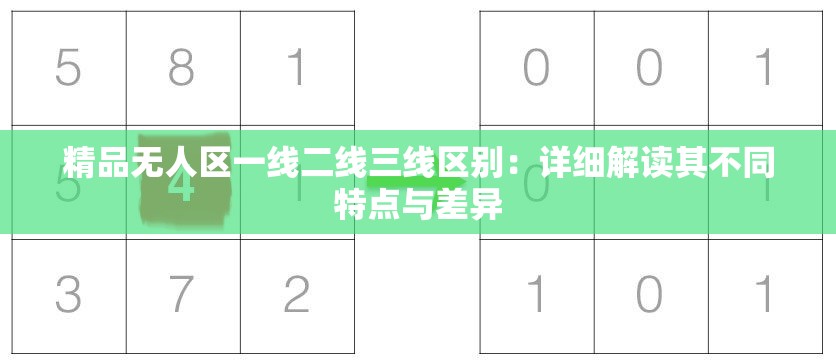 精品无人区一线二线三线区别：详细解读其不同特点与差异