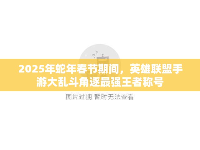 2025年蛇年春节期间，英雄联盟手游大乱斗角逐最强王者称号