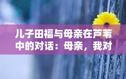 儿子田福与母亲在芦苇中的对话：母亲，我对不起你