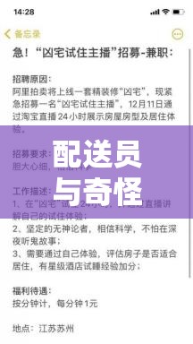 配送员与奇怪客人：神秘订单背后的故事