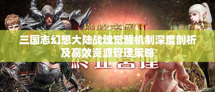 三国志幻想大陆战魂觉醒机制深度剖析及高效资源管理策略