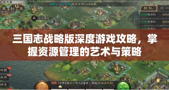 三国志战略版深度游戏攻略，掌握资源管理的艺术与策略