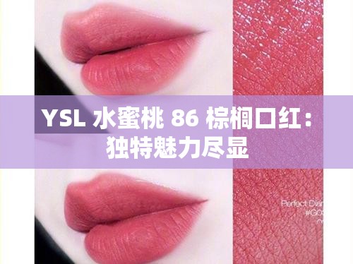 YSL 水蜜桃 86 棕榈口红：独特魅力尽显