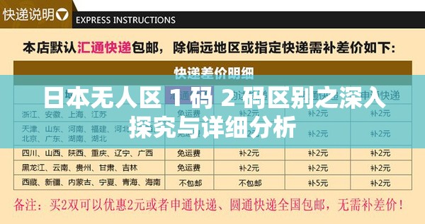 日本无人区 1 码 2 码区别之深入探究与详细分析