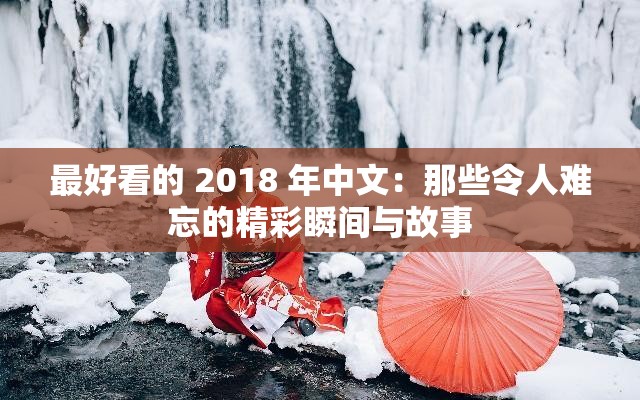 最好看的 2018 年中文：那些令人难忘的精彩瞬间与故事