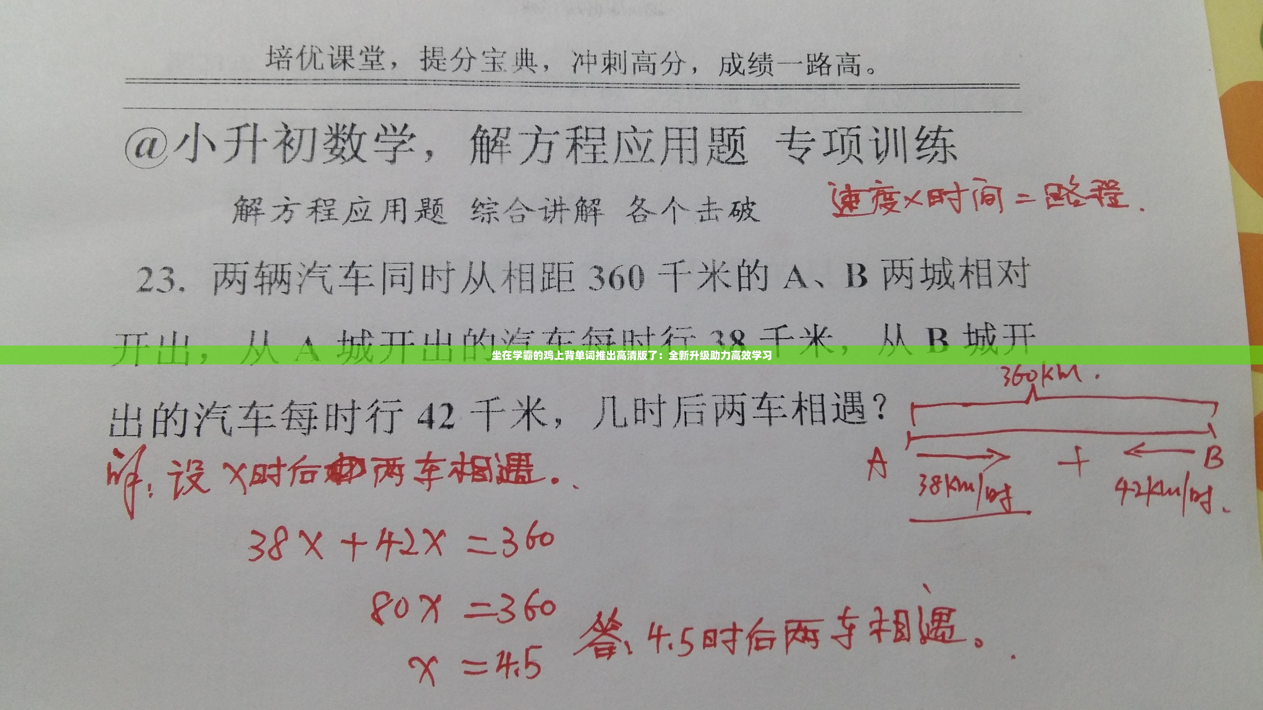 坐在学霸的鸡上背单词推出高清版了：全新升级助力高效学习