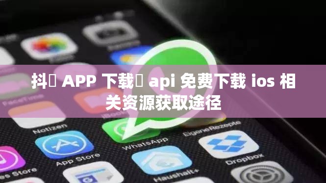 抖抈 APP 下载汅 api 免费下载 ios 相关资源获取途径