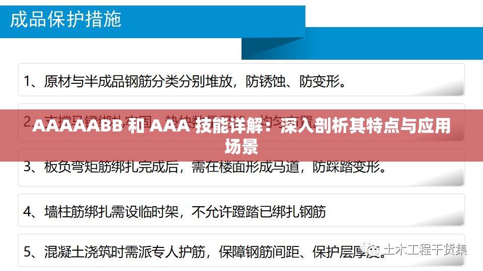 AAAAABB 和 AAA 技能详解：深入剖析其特点与应用场景