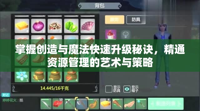 掌握创造与魔法快速升级秘诀，精通资源管理的艺术与策略