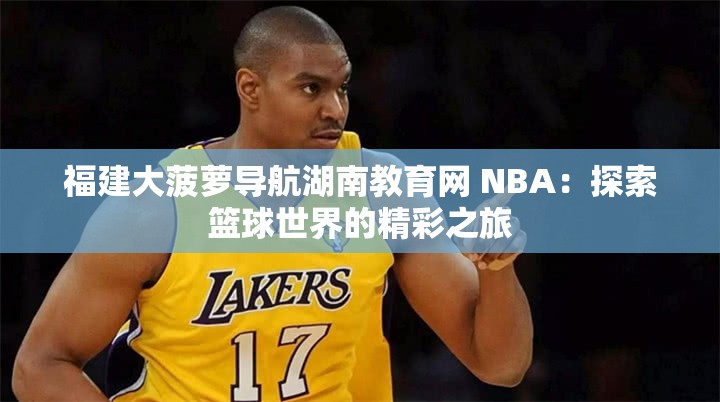 福建大菠萝导航湖南教育网 NBA：探索篮球世界的精彩之旅