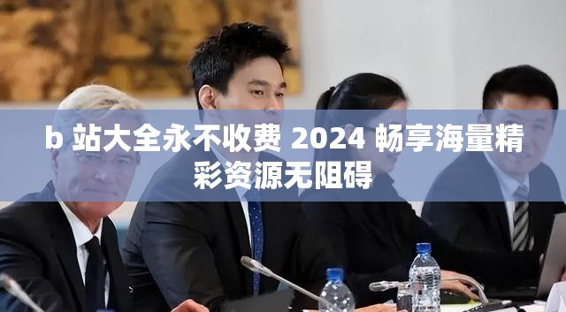 b 站大全永不收费 2024 畅享海量精彩资源无阻碍