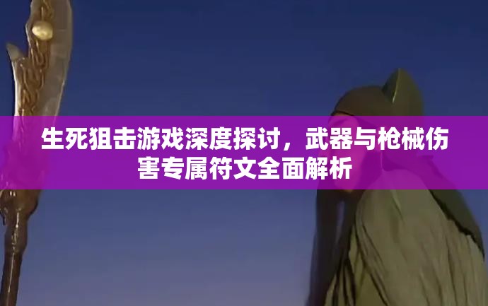 生死狙击游戏深度探讨，武器与枪械伤害专属符文全面解析