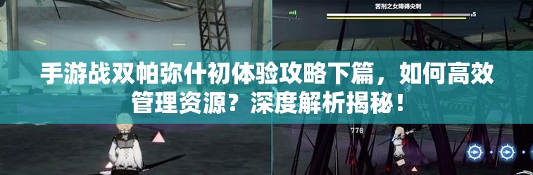 手游战双帕弥什初体验攻略下篇，如何高效管理资源？深度解析揭秘！