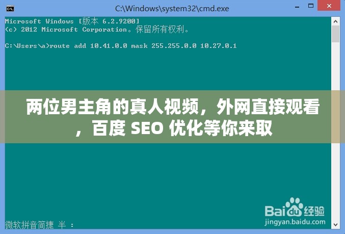 两位男主角的真人视频，外网直接观看，百度 SEO 优化等你来取