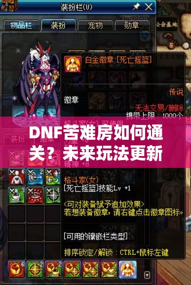 DNF苦难房如何通关？未来玩法更新又将带来哪些革命性变化？