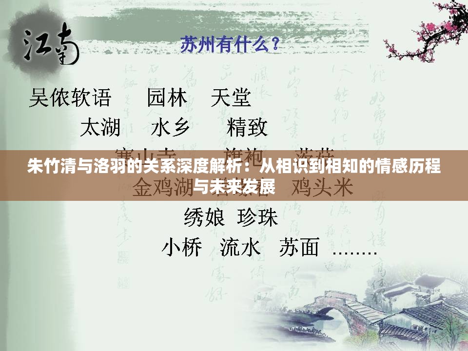 朱竹清与洛羽的关系深度解析：从相识到相知的情感历程与未来发展