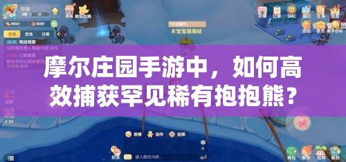 摩尔庄园手游中，如何高效捕获罕见稀有抱抱熊？