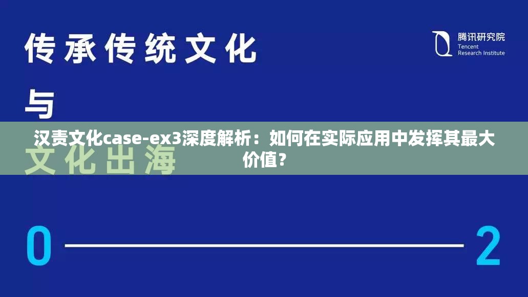 汉责文化case-ex3深度解析：如何在实际应用中发挥其最大价值？