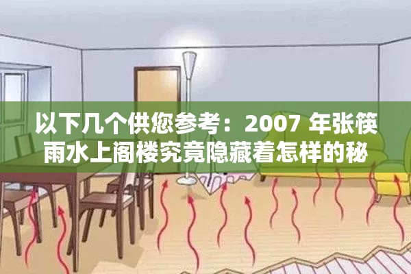 以下几个供您参考：2007 年张筷雨水上阁楼究竟隐藏着怎样的秘密？张筷雨水上阁楼 2007 年，背后有着何种不为人知的故事？2007 年，张筷雨水上阁楼为何引发众人关注？想知道 2007 年张筷雨水上阁楼的独特魅力吗？