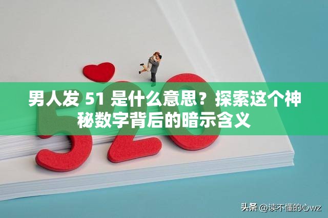 男人发 51 是什么意思？探索这个神秘数字背后的暗示含义