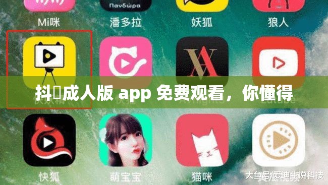 抖抈成人版 app 免费观看，你懂得