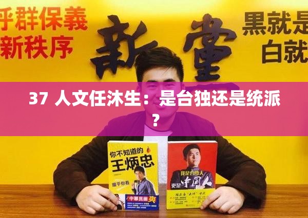 37 人文任沐生：是台独还是统派？