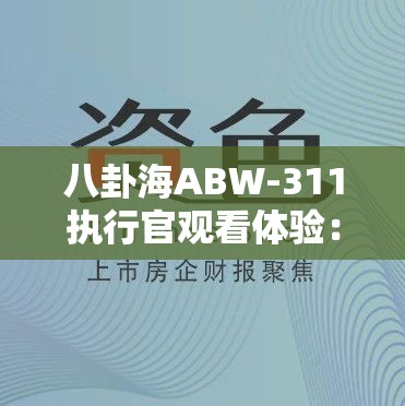 八卦海ABW-311执行官观看体验：深度解析其独特魅力与用户反馈