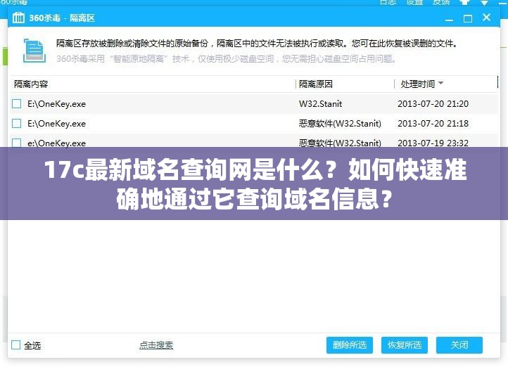 17c最新域名查询网是什么？如何快速准确地通过它查询域名信息？