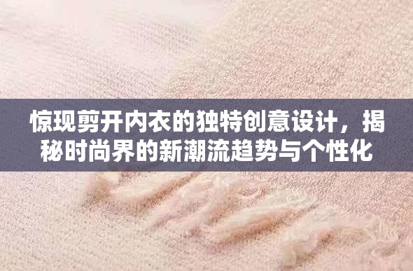 惊现剪开内衣的独特创意设计，揭秘时尚界的新潮流趋势与个性化表达方式