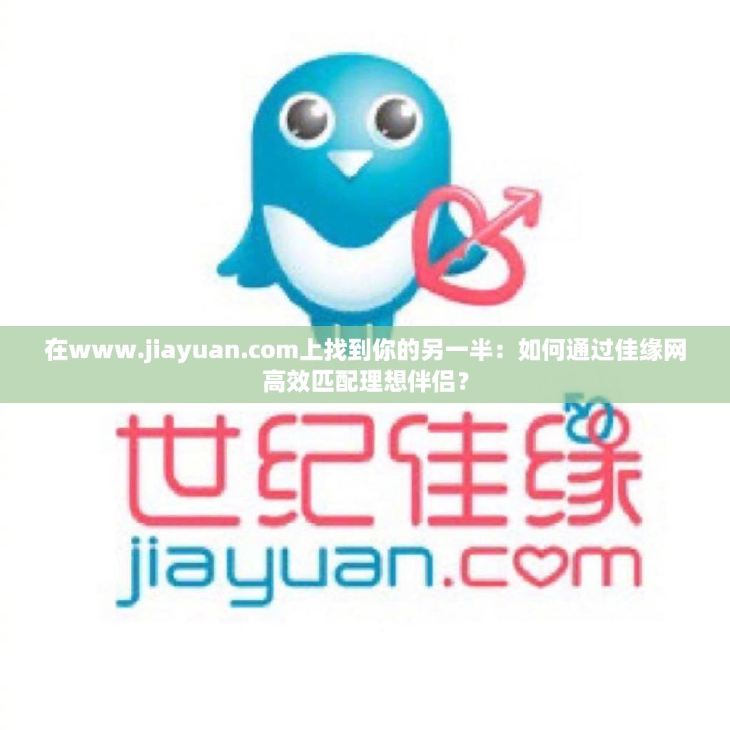 在www.jiayuan.com上找到你的另一半：如何通过佳缘网高效匹配理想伴侣？