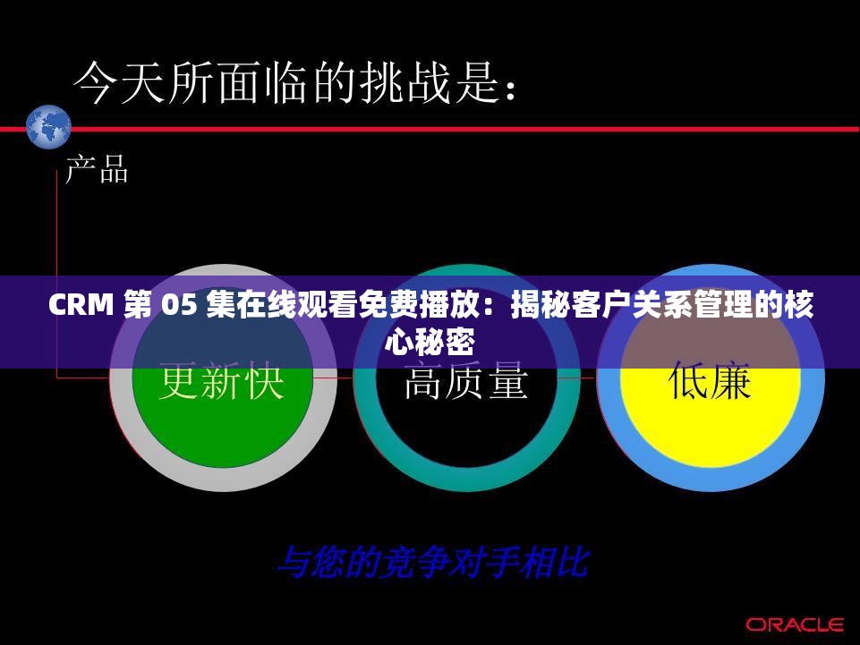 CRM 第 05 集在线观看免费播放：揭秘客户关系管理的核心秘密
