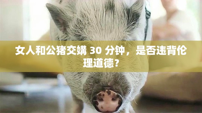 女人和公猪交媾 30 分钟，是否违背伦理道德？