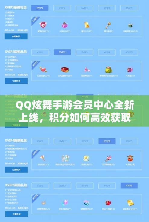 QQ炫舞手游会员中心全新上线，积分如何高效获取引发玩家热议？